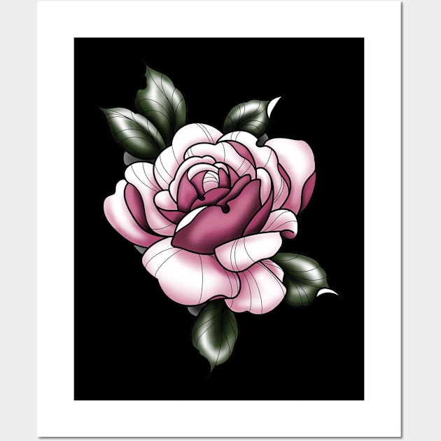 pink rose Wall Art by Stephanie Francoeur Art